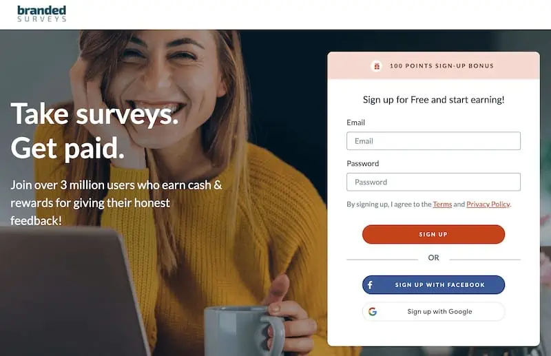 Branded Research sign up